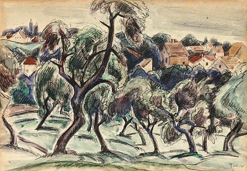 French Landscape, 1940, Bernard Gussow
