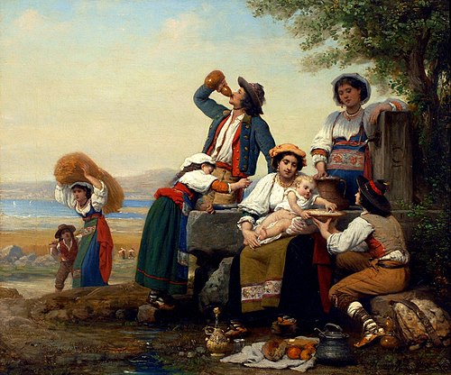 The time of the harvest, 1872, Célestin Joseph Blanc