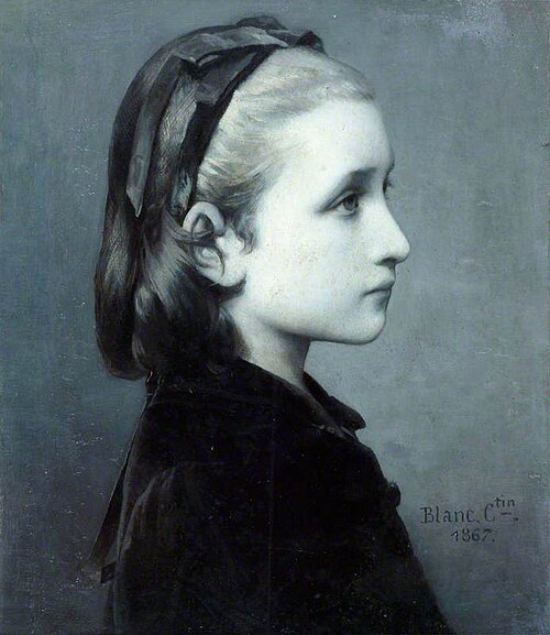 Head of a Girl, 1867, Célestin Joseph Blanc