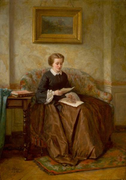 The Valentine, 1858, Charles François Pécrus