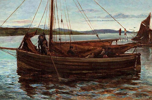 Sail Drifter, 1879, Charles McEwen