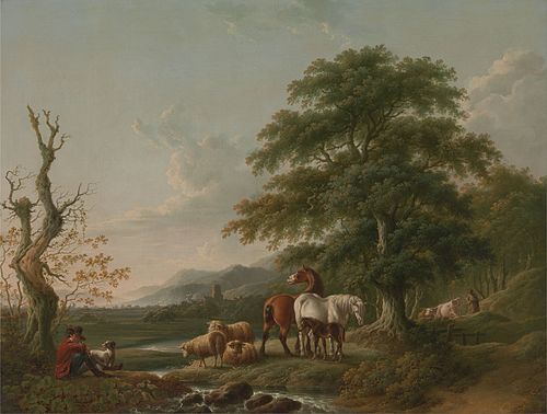 Landscape with a Shepherd, 1800, Charles Towne