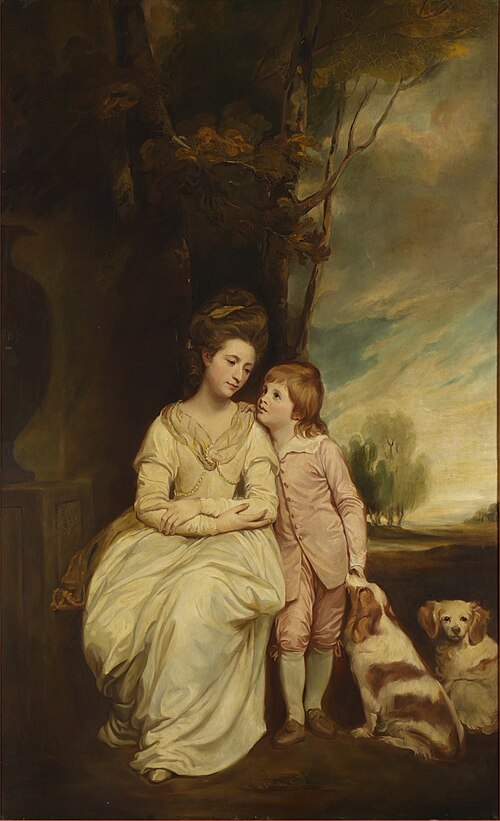 Anne Keppel, Countess of Albemarle (c.1743–1824), and Her Son William Charles (later 4th Earl of Alb, 1888, Constance Pitcairn