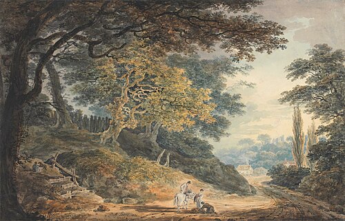 A View in a Lane near Hampstead, 1801, Dominic M. Serres