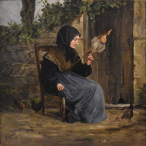 La fileuse, 1883, Ennemond Payen
