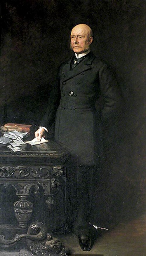 Sir John Farnaby Lennard (1816–1899), 1889, Ethel Mortlock