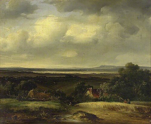 Landscape: Extensive View over a Vale, 1828, François Joseph Dupressoir