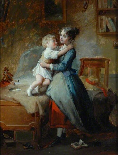 Le lever de l'enfant, , François-Louis Lanfant