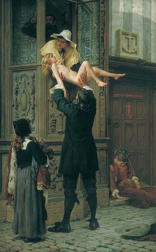 Rescued from the Plague, 1898, Frank William Warwick Topham