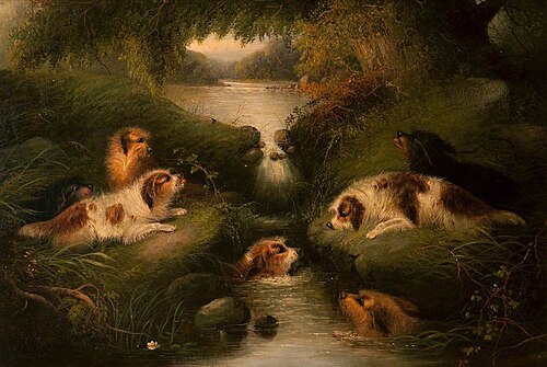 Otter Hunt, 1869, George Armfield