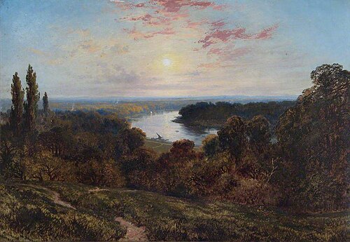 View from Richmond Hill, Surrey, 1840, George Hilditch