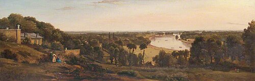 View from Richmond Hill, Surrey, 1846, George Hilditch