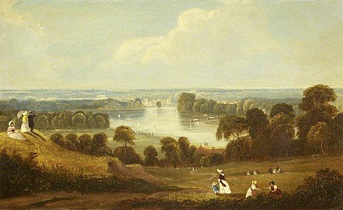 A View of the Thames from Richmond Hill, 1840, George Hilditch