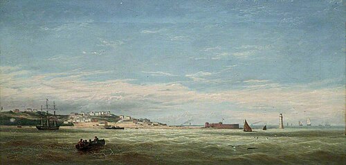 New Brighton Ferry, Wirral, 1855, George Stanfield Walters