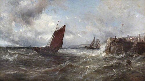 Seascape, 1885, Gustave de Breanski