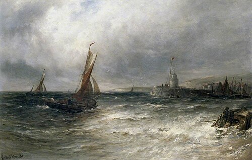 Seascape, , Gustave de Breanski