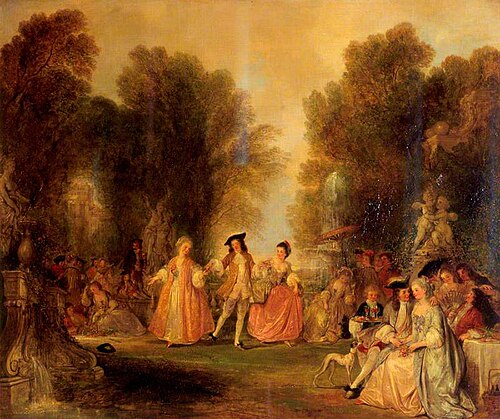 A Garden Scene, in the Manner of Watteau, 1849, Henry Andrews