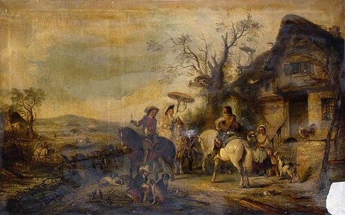 The Duke and Duchess of Marlborough Hawking at Blenheim, , Henry Andrews
