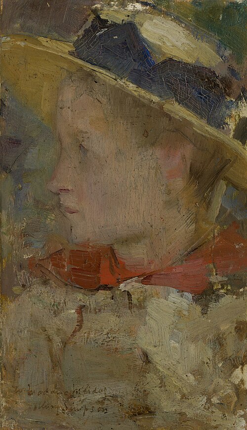 Head of a girl, 1885, Henry Simpson