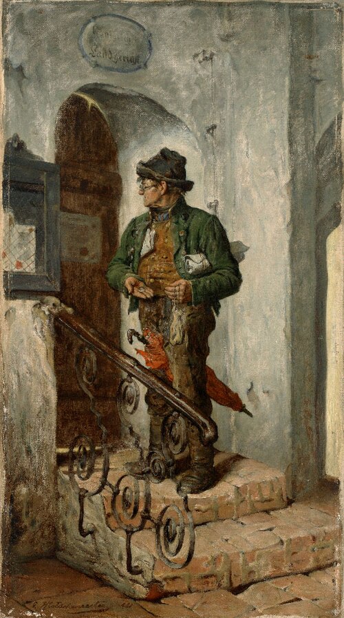 Bayerisches Original verlässt das Königliche Landgericht., 1882, Hugo Kotschenreiter