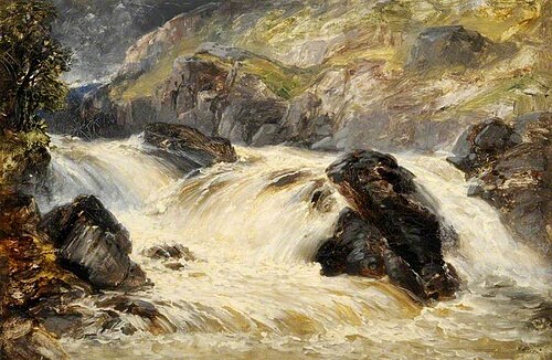 Falls near Pont-y-Cefn, , James Poole