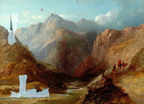 View in Switzerland, 1850, James Poole