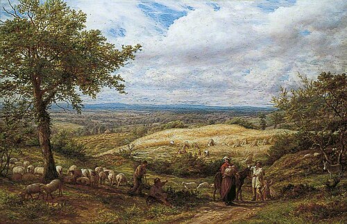 The Wayfarers, 1872, James Thomas Linnell