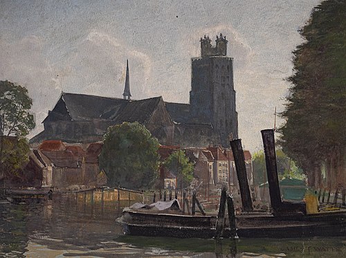 Grote Kerk, Dordrecht, 1900, James Thomas Watts