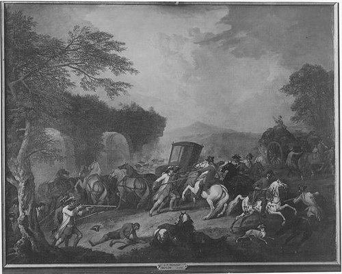 Überfall auf Reisezug, 1731, Jan Peeter Verdussen