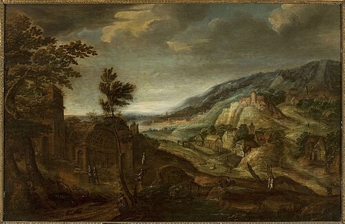Mountain landscape, , Jan Willemsz. Decker