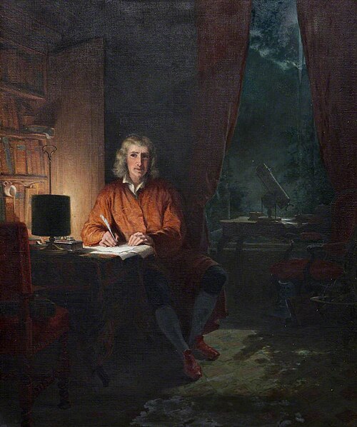 Sir Isaac Newton (1642–1727), in His Study, 1876, John Adam Houston