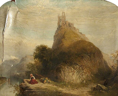 View near Trarbach on the Moselle, 1867, John Adam Houston