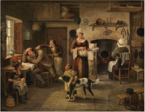 A Kitchen Interior, , John George Mulvany
