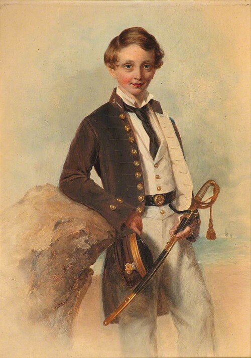 Portrait of a Naval Cadet, circa 1850, 1850, John Godwin Williams