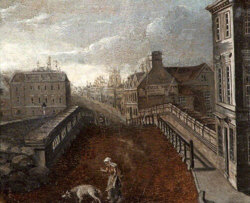 Bath Old Bridge from the South, , John Hibbert