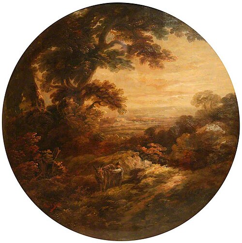 Landscape with Man and Donkey, 1852, John Joseph Barker