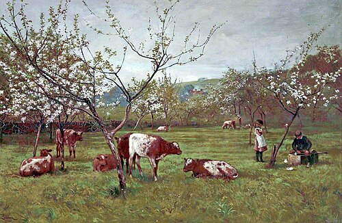 Landscape with Cattle, 1881, John Pedder