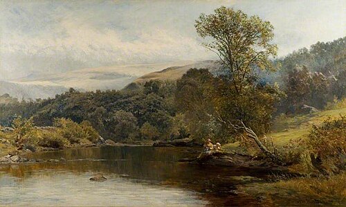 River near Capel Curig, 1884, John Surtees