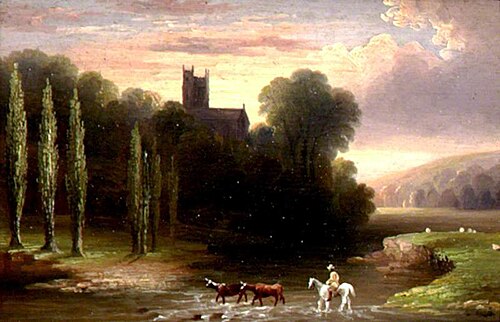 Bramford Speke, River Exe, Devon, 1866, John Wallace Tucker