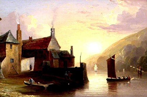 Kingswear, River Dart, Devon, 1866, John Wallace Tucker