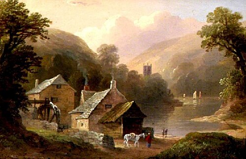 Kingswear Mills, River Dart, Devon, 1866, John Wallace Tucker