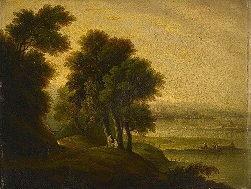 Landscape with a River Estuary, , John Wallace Tucker