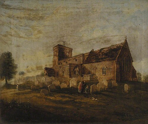 Garsington Church, 1820, John Whessell