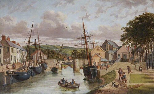 North Gate and Rolle Quay, Barnstaple, 1882, Joseph Kennedy