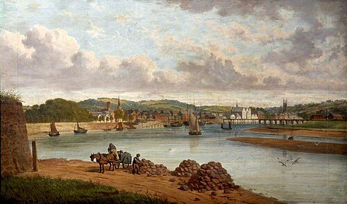 The Construction of the Railway Bridge at Pottington, Devon, 1886, Joseph Kennedy