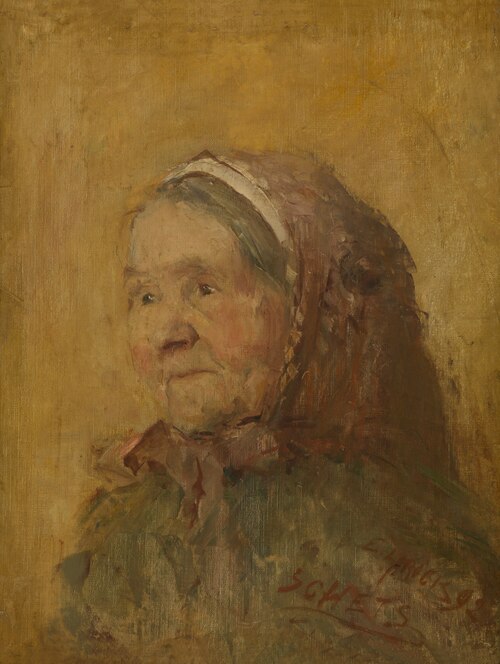 An Old Woman, 1892, Evert Larock