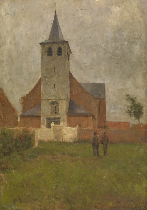 Church at Kapelle-op-den-Bos, 1891, Evert Larock