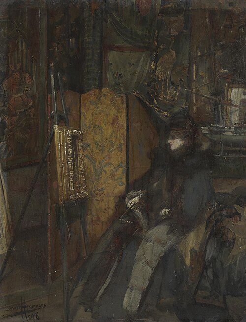 Visit to a Studio, 1896, Liévin Herremans