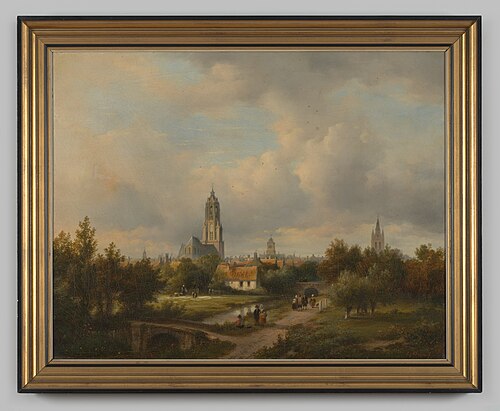 Gezicht op Delft, 1864, Lodewijk Johannes Kleijn