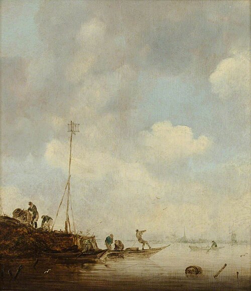 A River Scene in the Low Countries, , Maerten Fransz. van der Hulst
